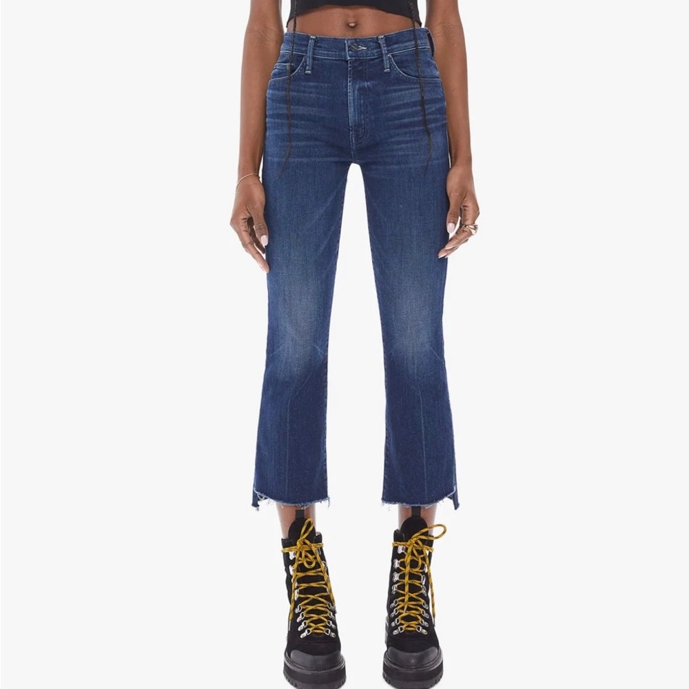 Mother denim ‘Indsider crop step fray’ jeans size 26
